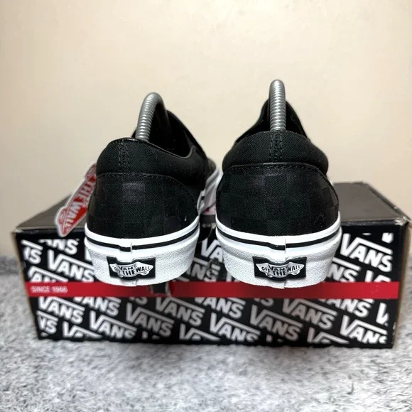 VANS  Classic Slip On Loafers Checkerboard Black Unisex Shoe Men's 10 Wmn's 11.5 - Picture 5 of 9